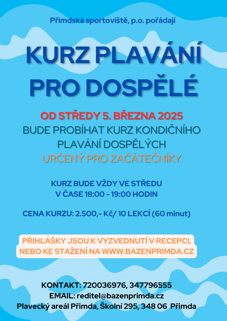 Kurz plavání pro dospělé